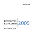 Kecamatan Pasar Jambi Dalam Angka 2009